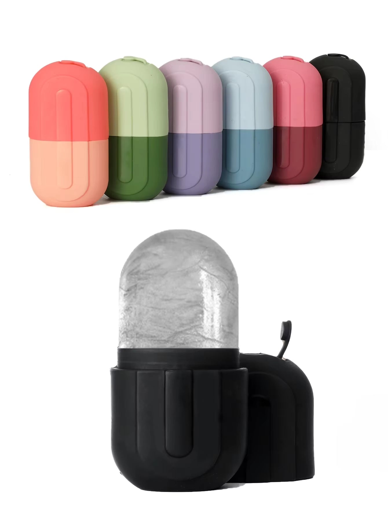 Ice Roller Mold, Facial Massager for Skincare - Reusable Silicone Ice Mold, Keeps Skin Fresh and Cool